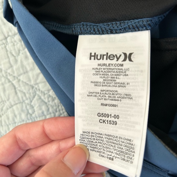 Blue Hurley shorts size 26 - Picture 5 of 5